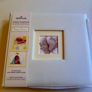 Hallmark Baby Times Instant Scrapbook Album 8x8 Photo Memories Infant Newborn